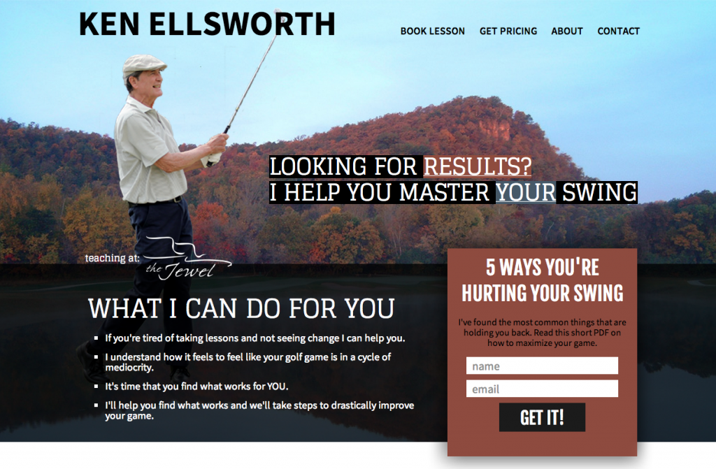 Ken Ellsworth Golf Instruction at the Jewel GC in Lake City MN. - KEN ELLSWORTH