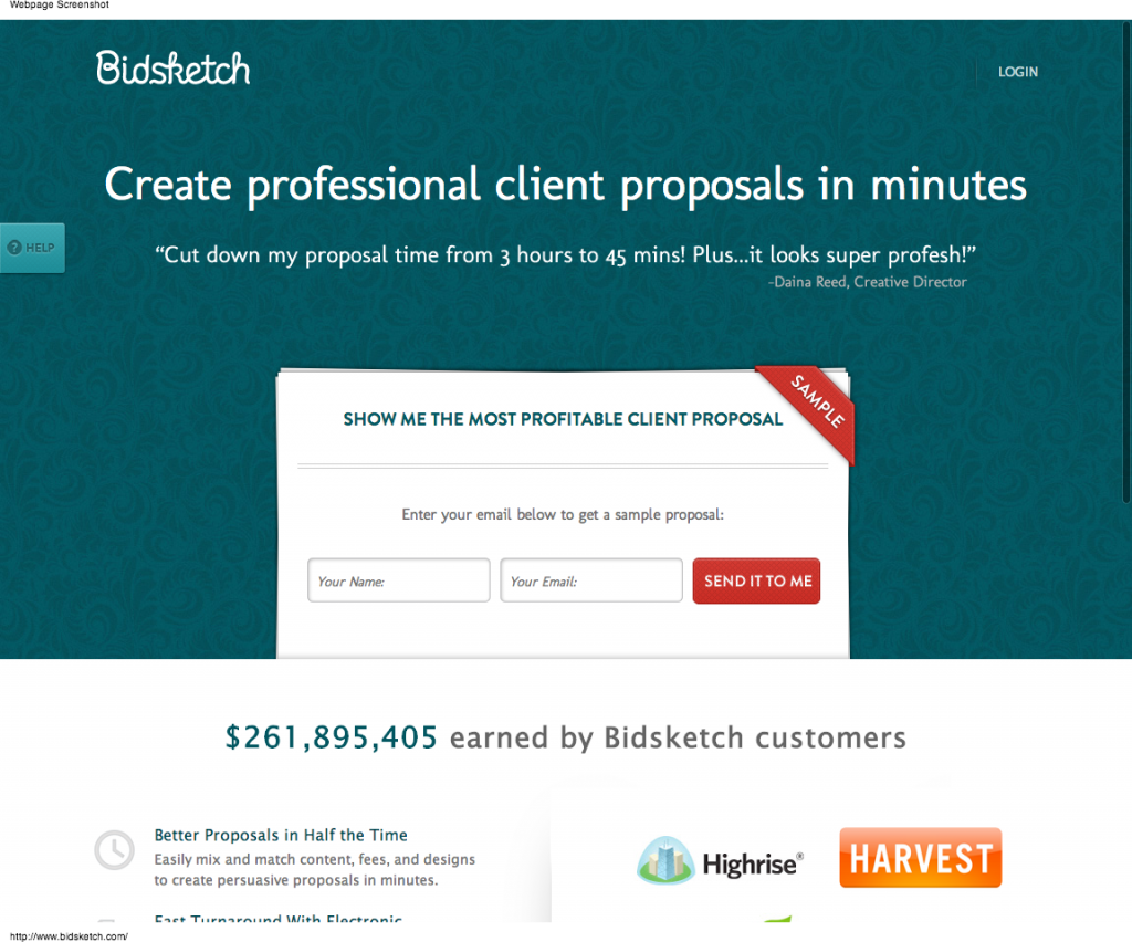 Proposal Software   Bidsketch